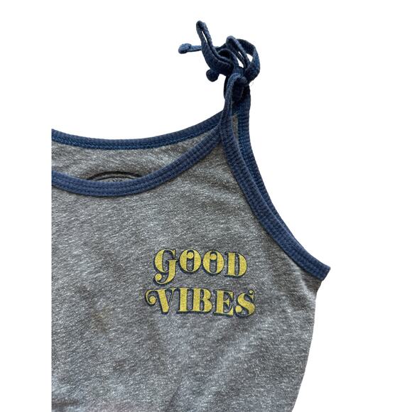 Tiny Whales Good Vibes Tank Romper Size 2 - Picture 3 of 5